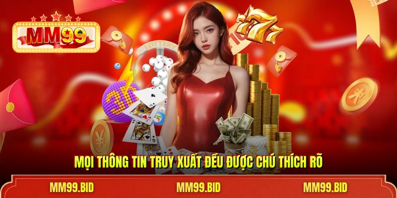 Mọi thông tin truy xuất đều được chú thích rõ